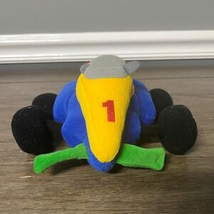 ESPN Plush Race Car #1 Collectible Stuffed Toy Sports Memorabilia